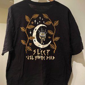 Octopied Mind Black Sleep til' You're Dead Cropped Shirt